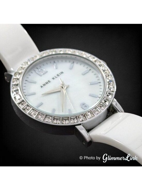 Anne Klein AK1443 White Ceramic Collection Clear Crystals Ladies Watch main image 10